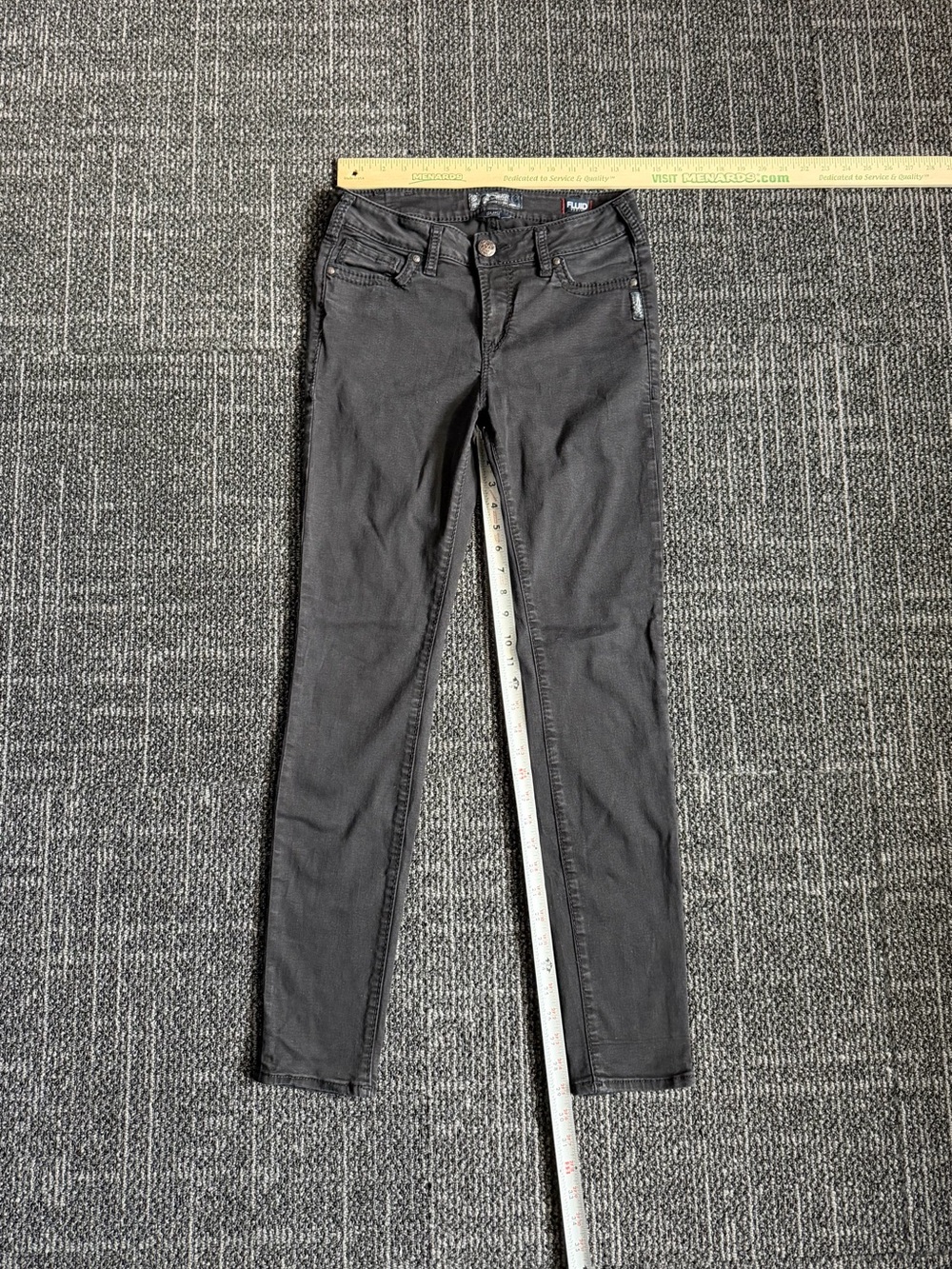 Womens Size 30/31 Silver Jeans Suki Mid Super Skinny Black Denim Jeans